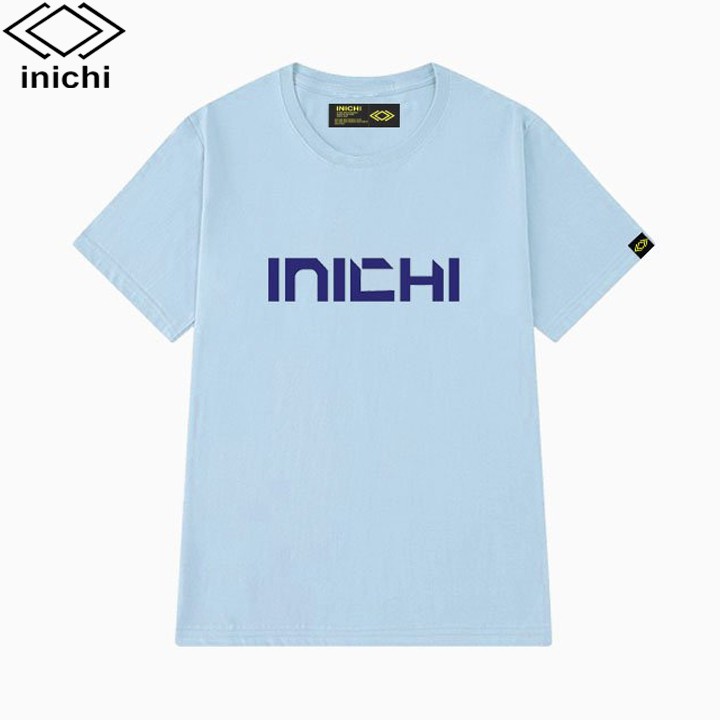 ÁO THUN UNISEX IN CHỮ INICHI PHONG CÁCH ĐƠN GIẢN 4 MÀU I23: Màu hồng S