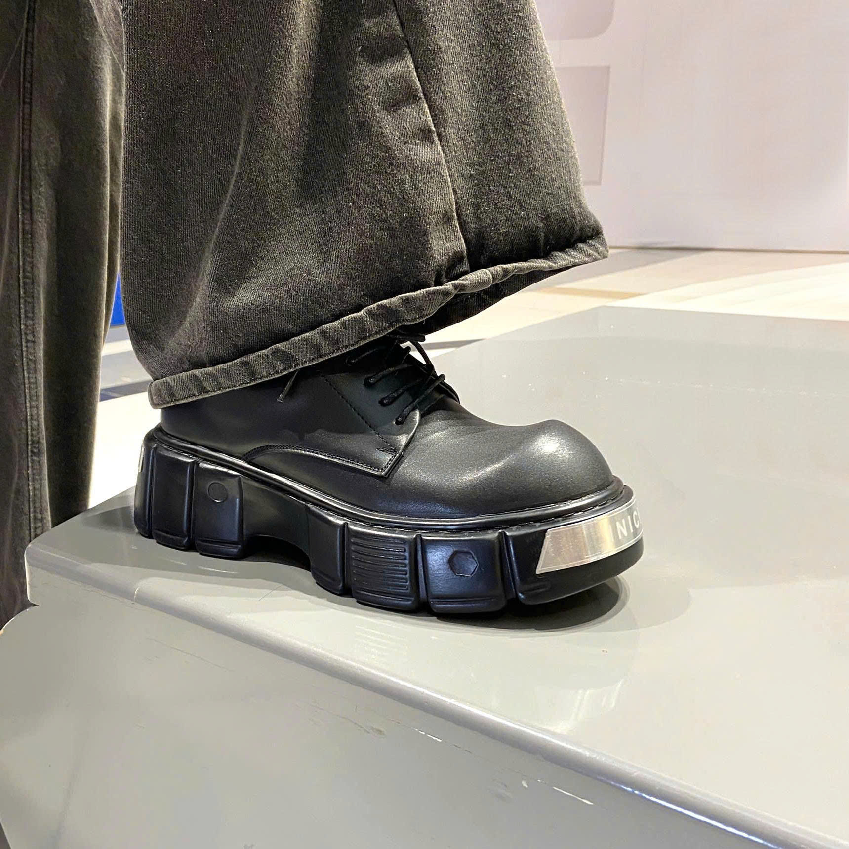 Giày Derby nam nữ Inichi G1332- G1333 đế Chunky thời trang