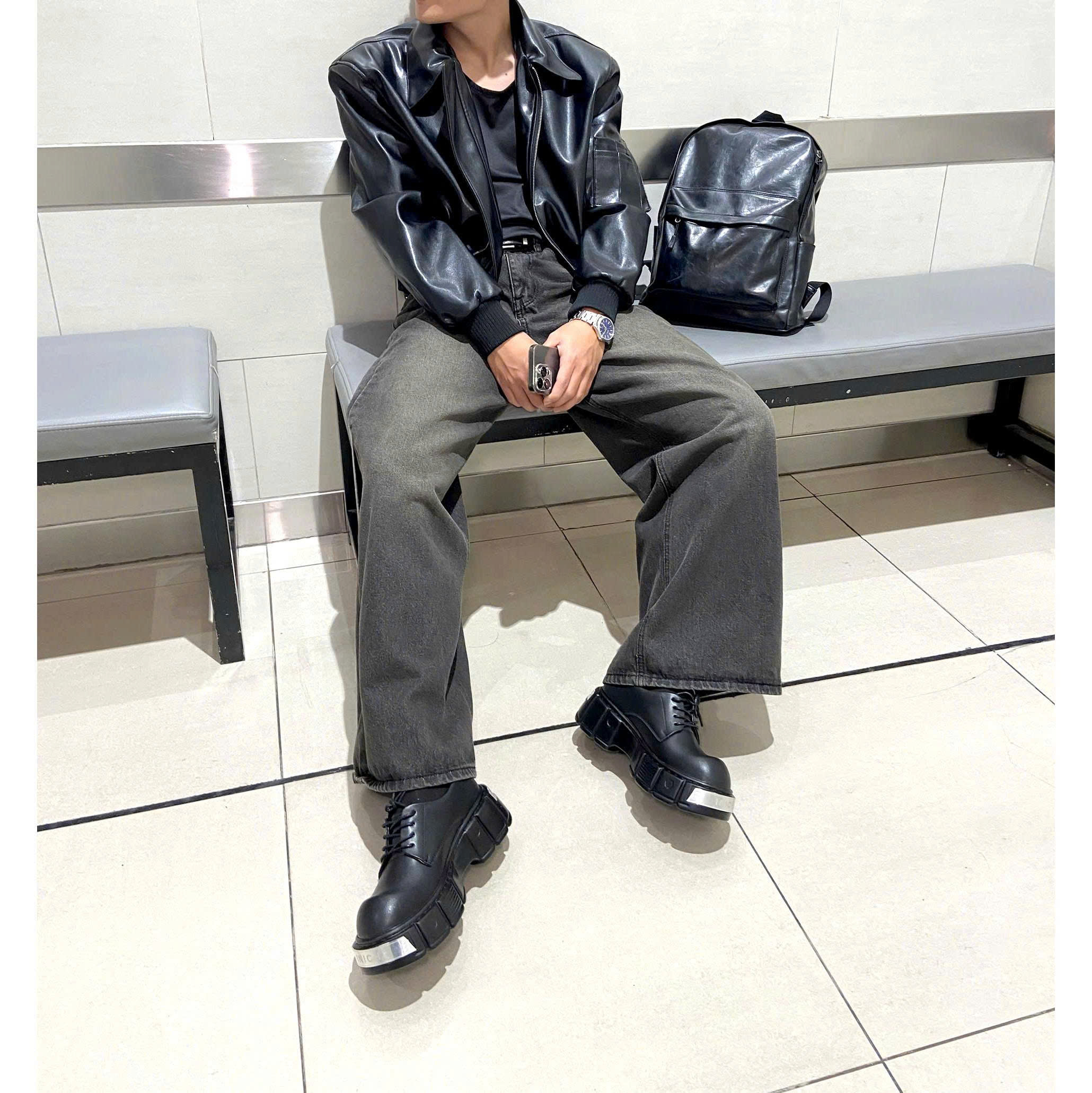 Giày Derby nam nữ Inichi G1332- G1333 đế Chunky thời trang