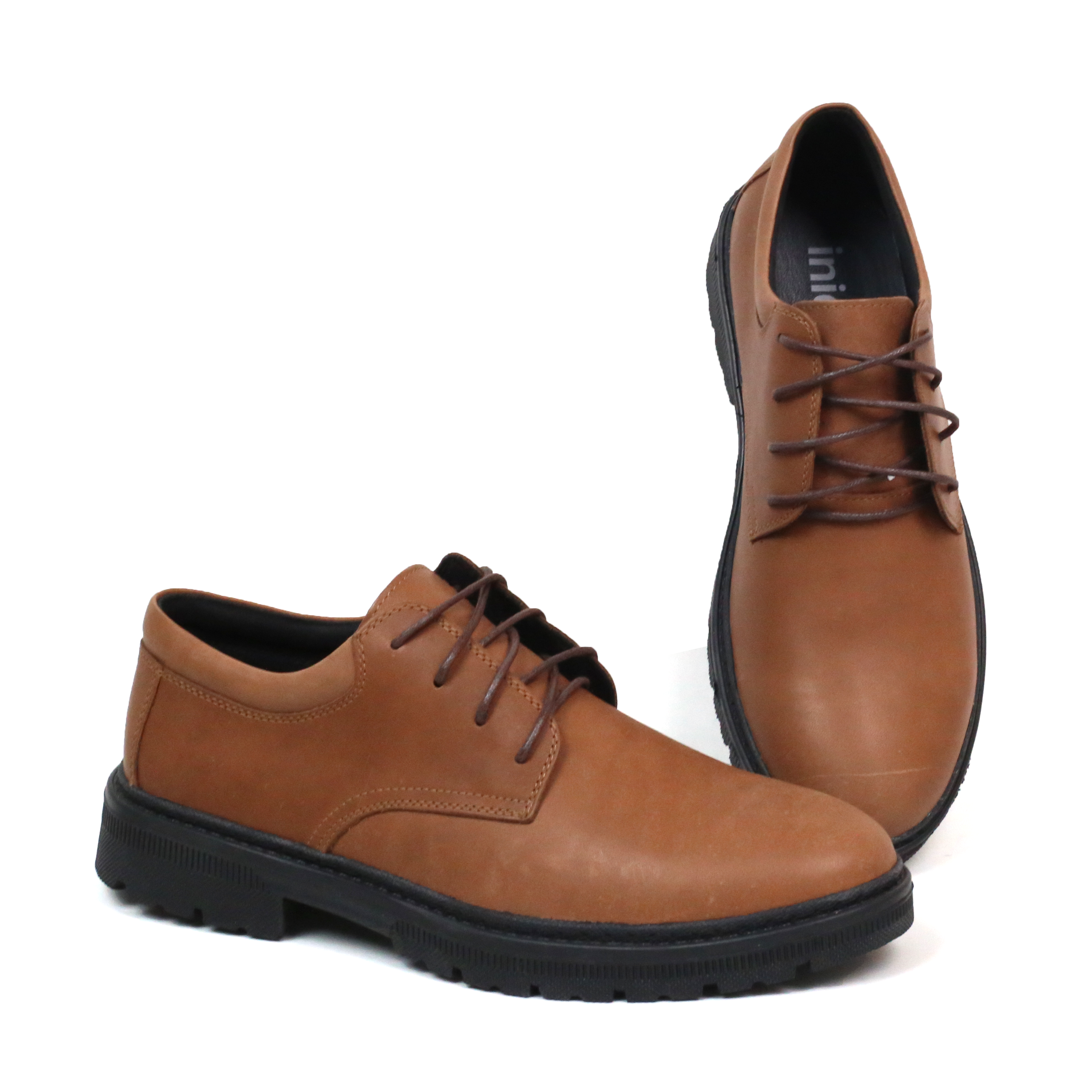 GIÀY DA CHUNKY DERBY THỜI TRANG INICHI G1144 MÀU DA BÒ: 39