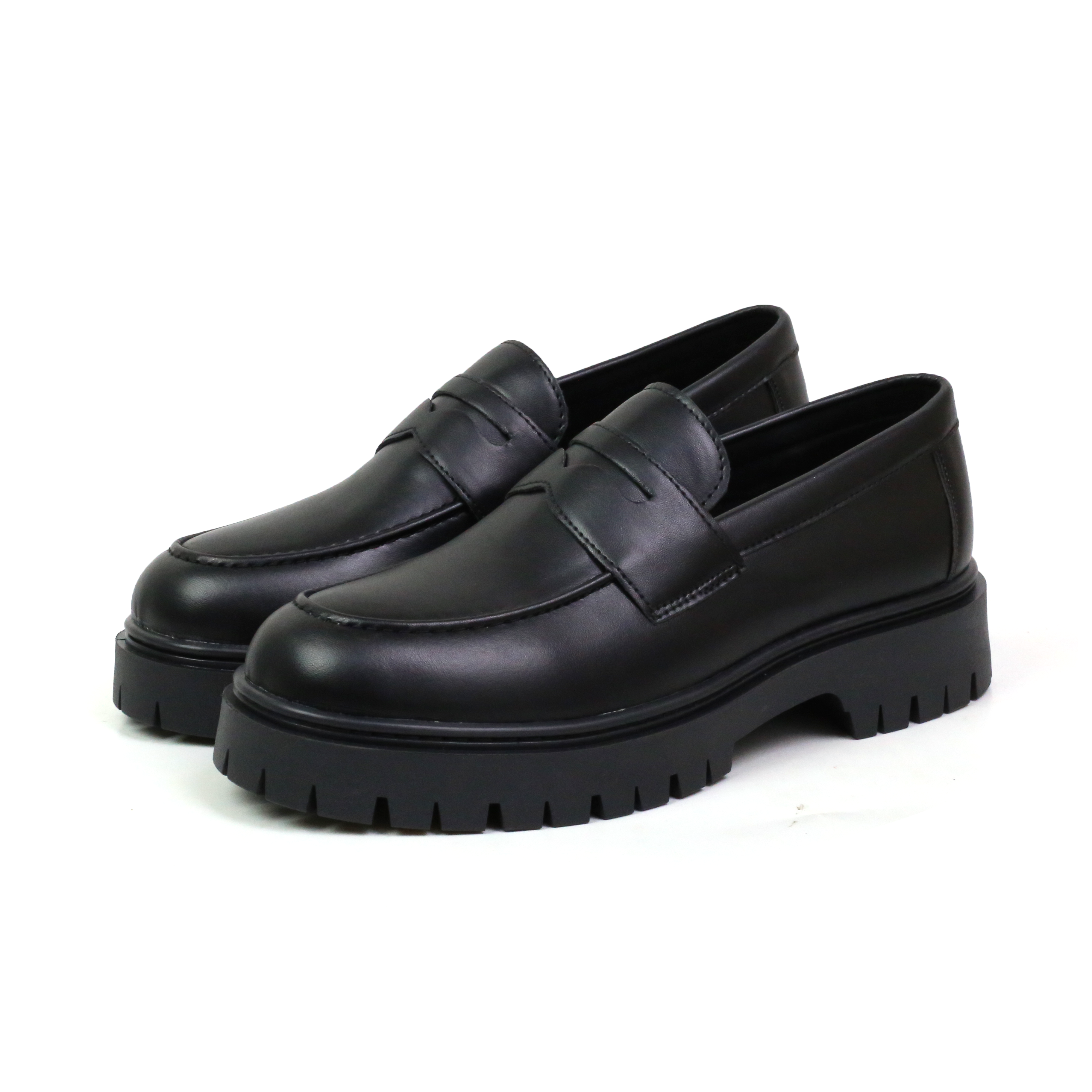 Giày Penny Loafer Inichi G1229 đế Chunky có may đế