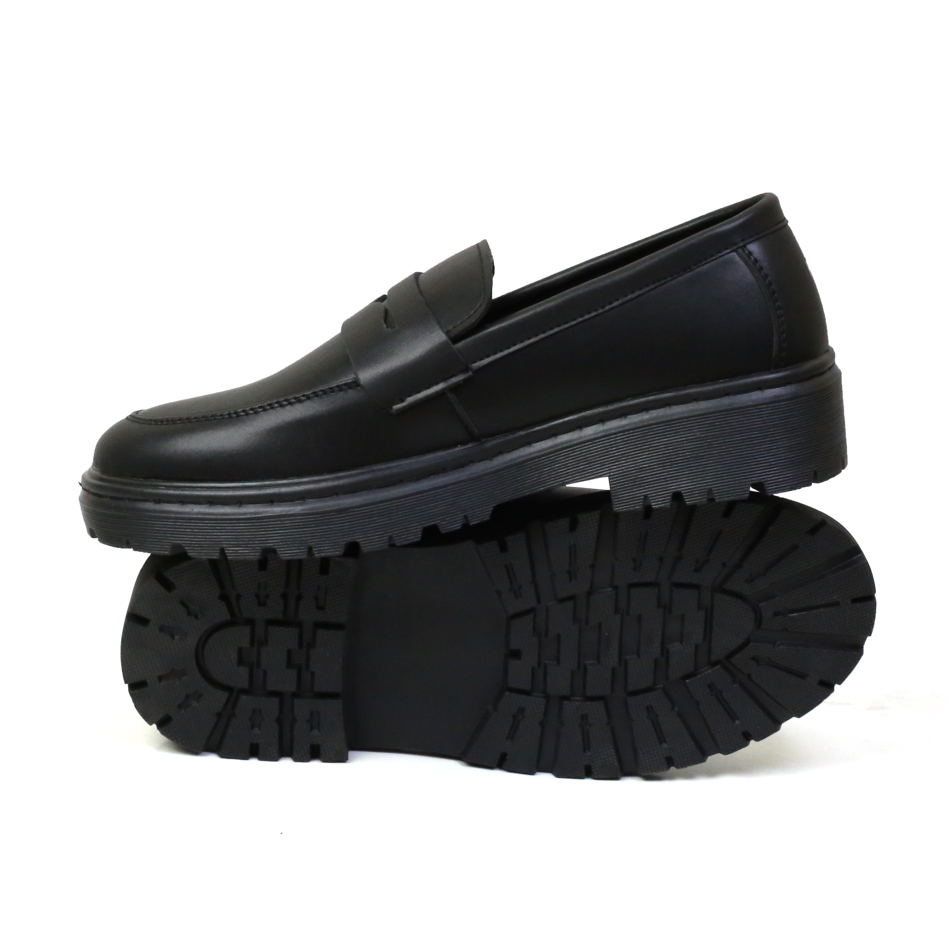 Giày PENNY LOAFER full đen INICHI G1094