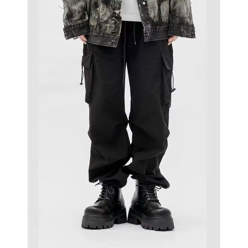 Giày Chunky Combat Boots Inichi G1321 đế cao 7cm có may đế